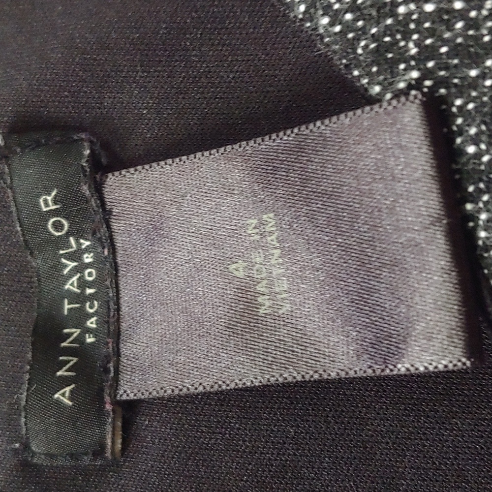 Ann Taylor Factory Tweed Dress With Ruffle Hem - Picture 4 of 8